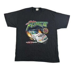 Vintage John Force Shirt Mens XL Drag Racing NHRA Castrol GTX Champion 2002 Y2K‎